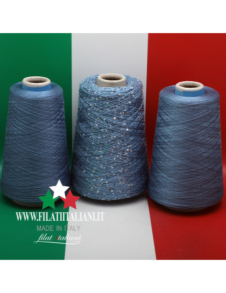 LC9436 LOT 3 BOB. SETA ANGEL - SETA PAILLETTES  CABARET  SESIA  19.99€/100g