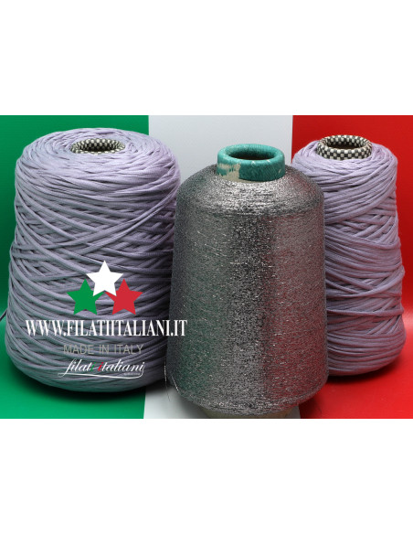 LA8240  LOT 3 bob. COTONE SFERA+ LUREX   3.99€/100gr