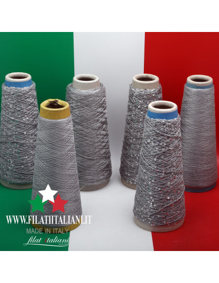 LC9392 LOT 6 BOB. SETA - SETA PAILLETTES  CABARET  SESIA  16.99€/100g
