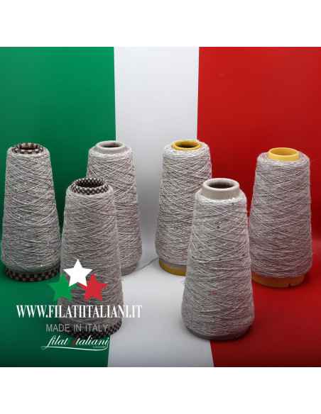 LC9796  LOT  6 bob.  CHOPPER  LINO  CON PAILLETTES + LINO  10.99€/100g