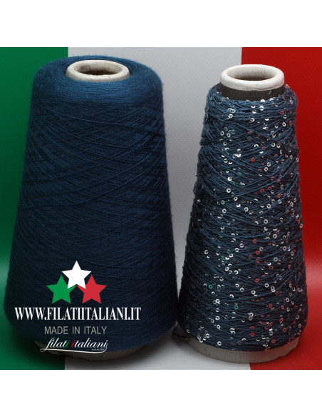 LC9464 LOT 2 BOB. MISTO WS - SETA PAILLETTES  CABARET  SESIA  25.99€/100g