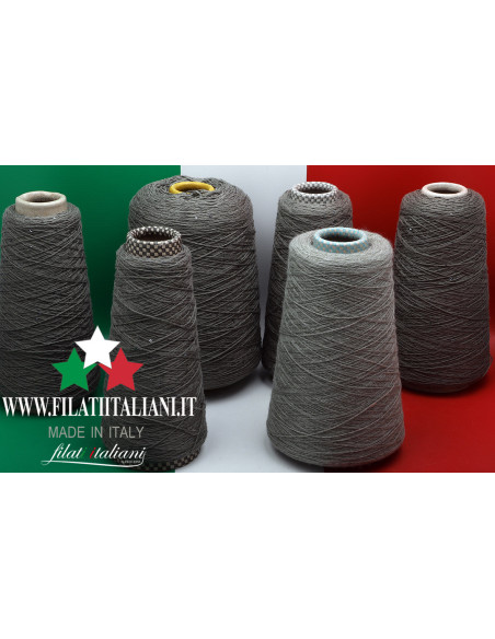 LC9321 LOT 6 Bob  CASHMERE 2/28 +  COTONE   VESUVIO PAILLETTES  23.99€/100g
