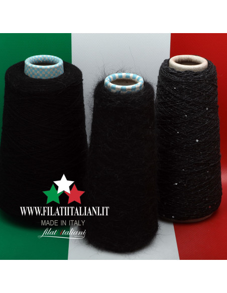 LC9778 LOT 3 bob. PAILLETTES + MISTO CASHMERE + BABY MOHAIR 9.99€/100g LC9778 LOT 3 bob. PAILLETTES + MISTO CASHMERE + BABY MOHAIR 9.99€/100g