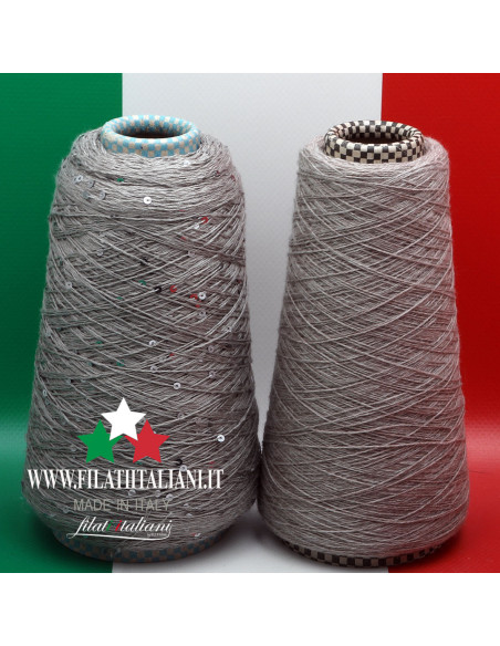 LC9900  LOT 2 bob.   CASHMERE 2/28 + PAILLETTES  DESE    19.99€/100g