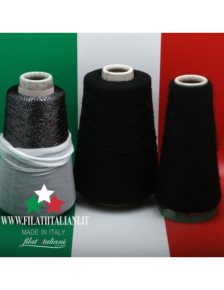 LC9894  LOT 3 bob.   CASHMERE 2/28 +  MOHAIR + LUREX     12.99€/100g