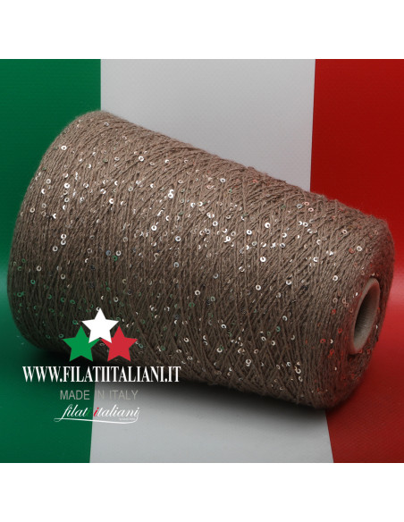 T1152N  КАШЕМИР PAILLETTES 2мм DM  WATERFALL   CARIAGGI  59.99€/100g