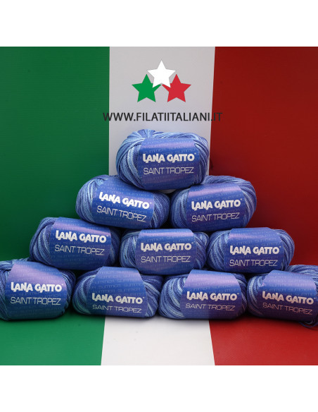 LA0852 LOT 10pz  500g  100% LINO  Saint Tropez  LANA GATTO