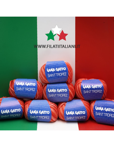 LA0857 LOT 8pz  400g  100% LINO  Saint Tropez  LANA GATTO