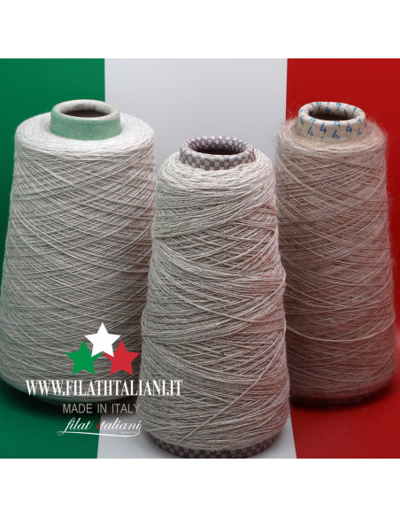 LC9914  LOT  3 bob.   CASHMERE + PAILLETTES  +   CASHMERE CON MOHAIR   15.99€/100g