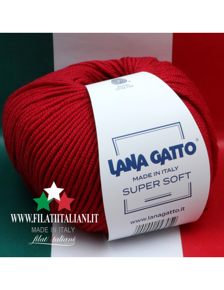 SS 12246 ROSSO SS 12246 LANA GATTO - Super Soft LANA MERINO