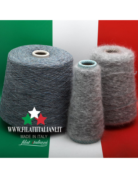 LC9917 LOT 3 bob.    TWEED + BABY ALPACA GARZATA ANGELIQUE   3,99€/100g