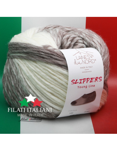 SLI0100    НОСОЧНАЯ ПРЯЖА  арт. SLIPPER 200г  LANE DU NORD