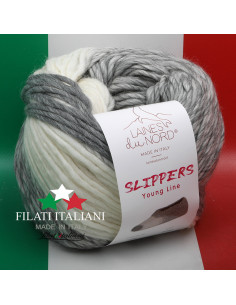 SLI0101   FILATO PER CALZETTERIA art. SLIPPERS 200g LANE DU NORD