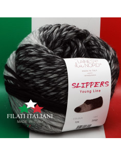 SLI0104   FILATO PER CALZETTERIA art. SLIPPERS 200g LANE DU NORD