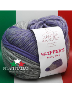 SLI0105   FILATO PER CALZETTERIA art. SLIPPERS 200g LANE DU NORD
