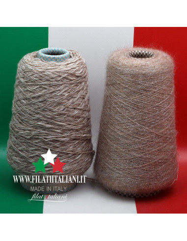 LD0235 LOT 2 bob.  GLEN LYON +  BABY MOHAIR  CON LUREX   9.99€/100g