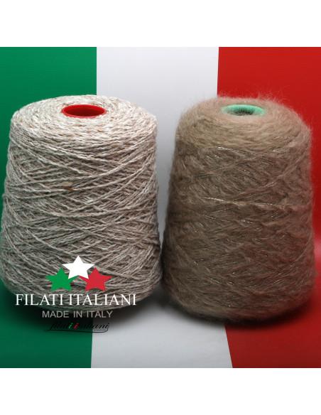 LD5601  LOT 2 Bob.   TWEED  SHERWOOD  + NUBE  WITH  LUREX  17.99€/100g