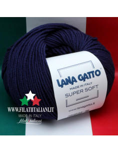 SS 13856 BLU SS 13856 LANA GATTO - Super Soft LANA MERINO
