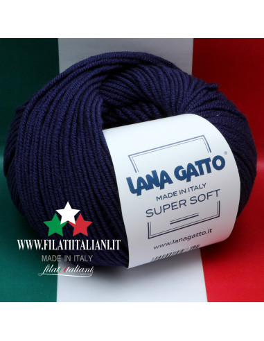 SS 13856 BLU SS 13856 LANA GATTO - Super Soft LANA MERINO