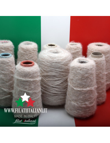 LD0139   LOT 10 bob.  ALPACA  BRUSHED IRK +  MOHAIR WITH LUREX  5.99€/100g