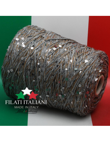 T6062N  PIUMA CASHMERE   PAILLETTES  5mm  PIUMAPAI   39,99€/100g