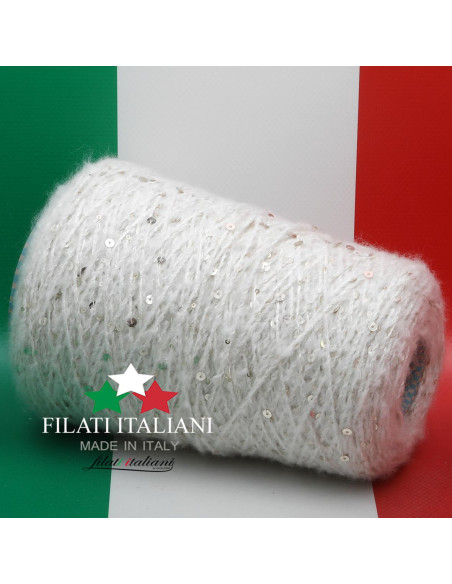 T5959BN  CASHMERE  GARZATO BOUCLE' PAILLETTES  CRAZY CARIAGGI  69.99€/100g