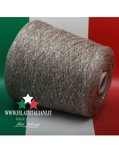 T5892N  LINO  PAILLETTES    RUSTICO  29.99€/100g