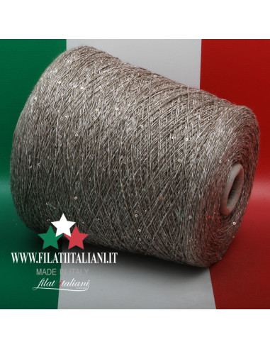 T5892N  LINO  PAILLETTES    RUSTICO  29.99€/100g
