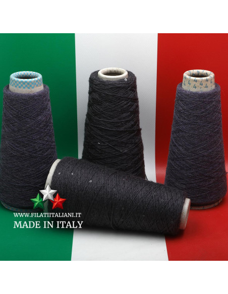 LD6256   LOT  4  bob.   CASHMERE PAILLETTES DM +  CASHMERE   1/28   14.99€/100g