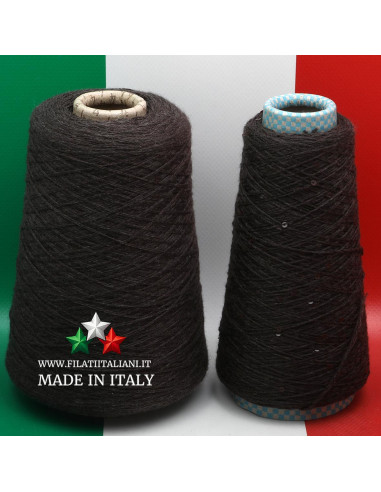 LD6257   LOT  2  bob.   CASHMERE PAILLETTES DM +  CASHMERE    2X2/28   18.99€/100g