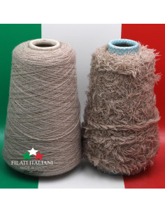 LD6359  LOT 2 Bob.  FUR CUT CASHMERE + CASHMERE 2X2/28   €19.99/100g