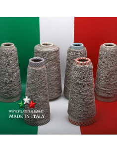 LD5981  LOT 6 Bob   LINO  PAILLETTES    RUSTICO + LINO RUSTICO   14.99€/100g