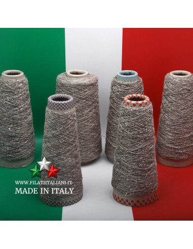 LD5981  LOT 6 Bob   LINO  PAILLETTES    RUSTICO + LINO RUSTICO   14.99€/100g