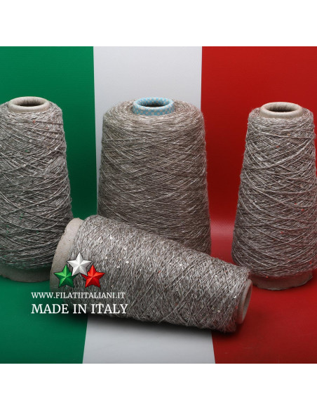 LD5980  LOT 4 Bob   LINO  PAILLETTES    RUSTICO + LINO RUSTICO   12.99€/100g