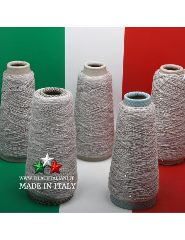 LD5990  LOT 5 Bob   LINEN  PAILLETTES    RUSTICO + LINEN  RUSTICO   14.99€/100g