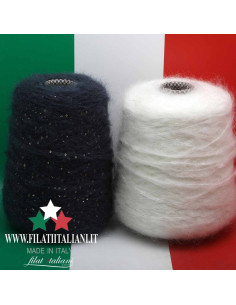 LT6647   LOT 2 bob.  MOHAIR NUBE  + NUBE PAILLETTES   22.99€/100g