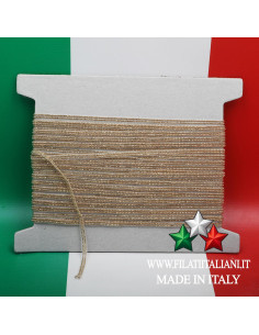 7378/02 ORO ЗОЛОТО   декоративная  лента  МОНИЛЬ   MONILE   a 2 fili  12.90€/м