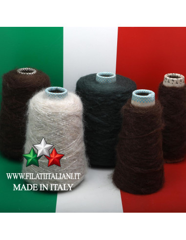 LD6895   LOT 5 bob.  MOHAIR NUBE  + NUBE PAILLETTES   20.99€/100g