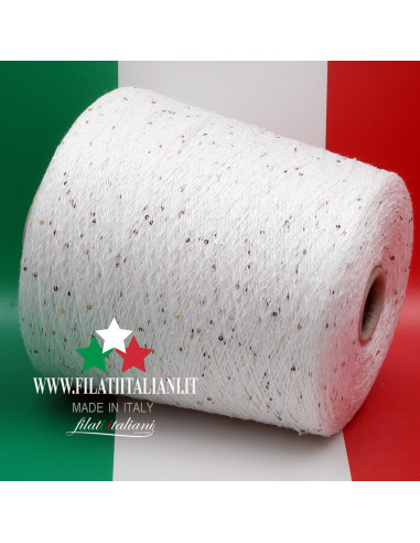 R7621N  LINEN  SILK PAILLETTES 2mm   DESE   CARIAGGI 49.99€/100g