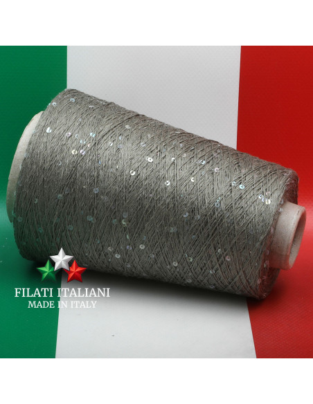 T6308A   LINEN  SILK PAILLETTES   CARIAGGI DESE   39.99€/100g