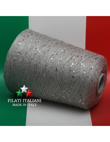 T6312N   ЛЕН ШЕЛК ПАЙЕТКИ   PAILLETTES  CARIAGGI  DESE  39.99€/100г