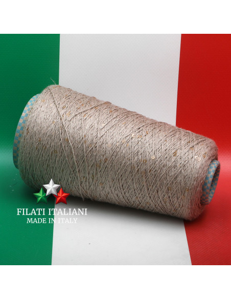 T6314N   LINEN  SILK PAILLETTES   CARIAGGI DESE   39.99€/100g