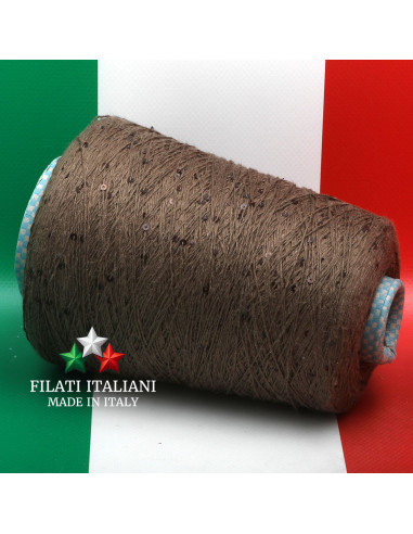 T6958BN   LINEN  SILK PAILLETTES   CARIAGGI DESE   39.99€/100g