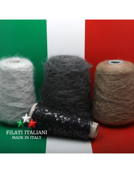 LD6920    ЛОТ 4  боб.   МОХЕР  NUBE  + NUBLUREX + BIG PAILLETTES   22.99€/100г