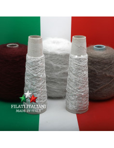 LD6955   LOT 5 bob.  MOHAIR NUBE + BIG  PAILLETTES   22.99€/100g