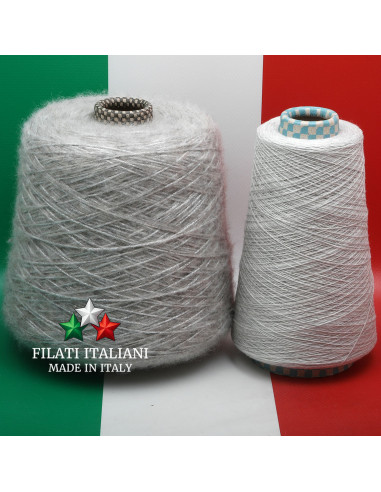 LD6832 LOT 2 bob. CASHMERE WITH LUREX + CASHMERE 2/28 €23.99/100g